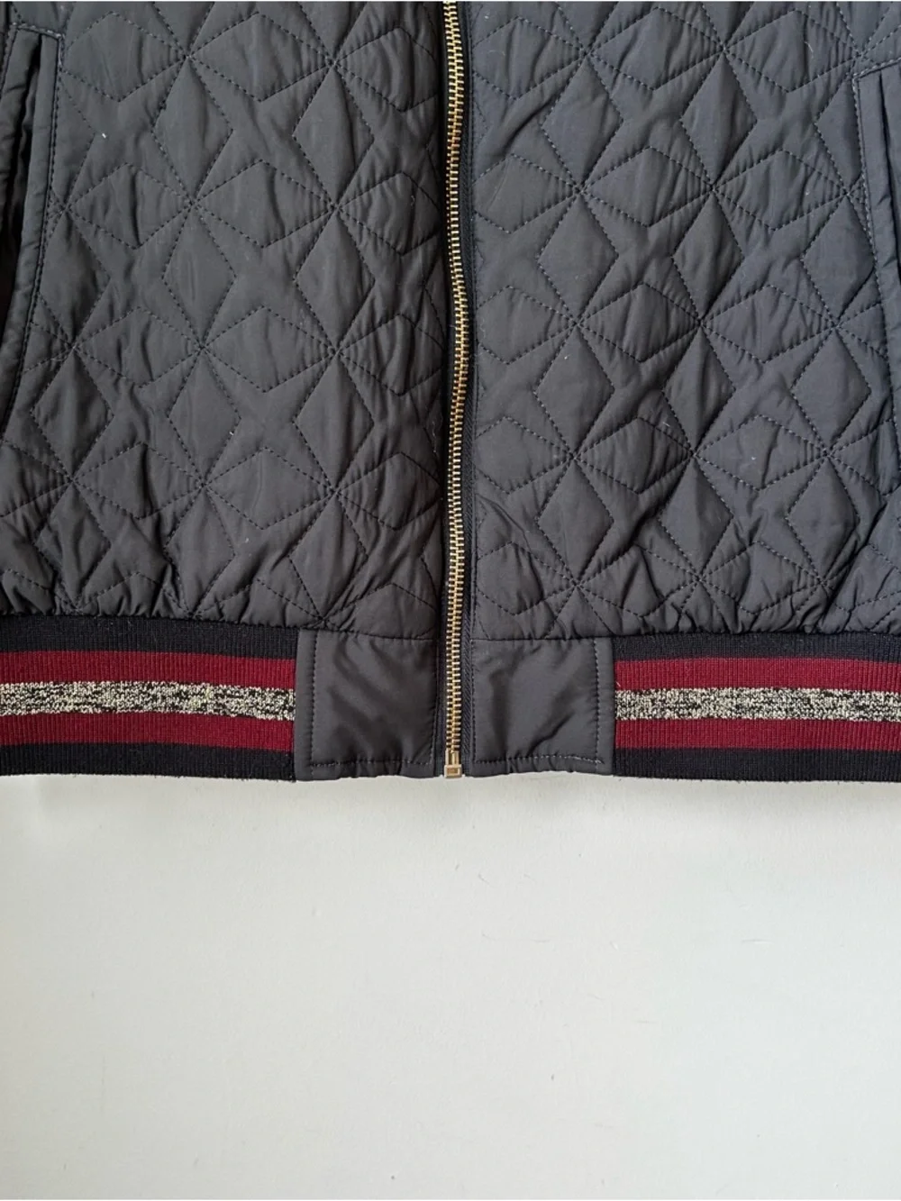 Zara Tiger Embroidered Med Bomber Jacket Souvenir Style Quilted Satin Streetwear - Picture 8 of 8